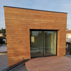 Bardage et terrasse